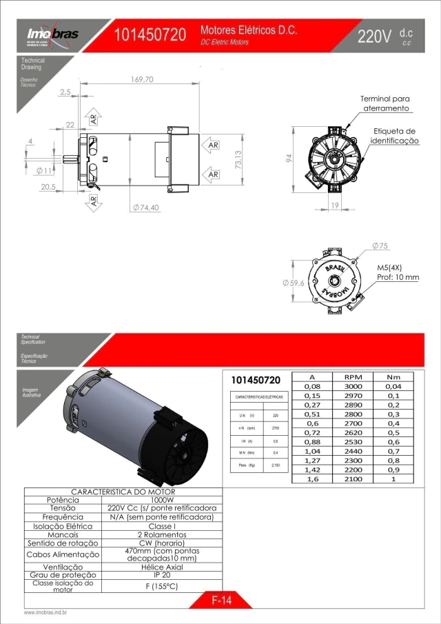 MOTOREDUTOR  ACOPLADO 220 VCC — imagem 3