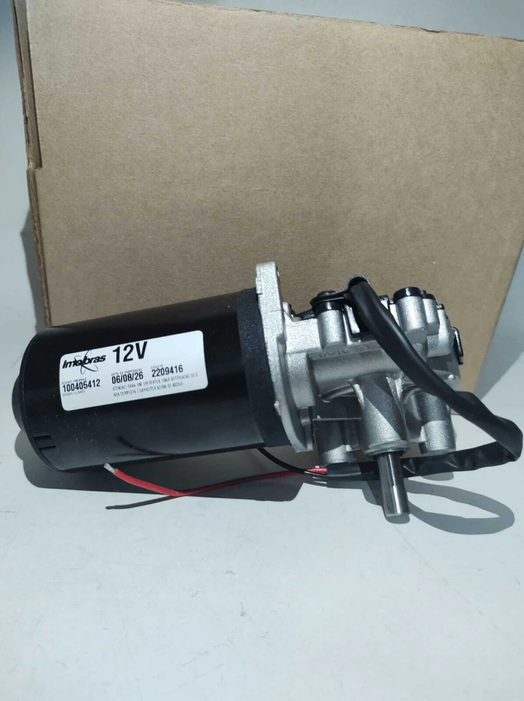 MOTOREDUTOR IMOBRAS 12VCC 107RPM ECH METAL 100405412 — imagem 2