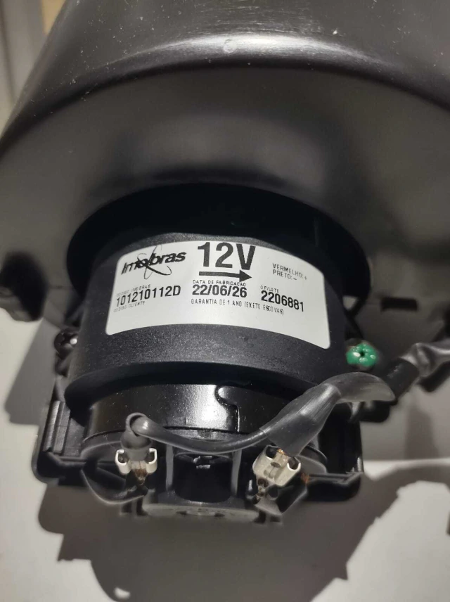 ELETROVENTILADOR IMOBRAS 12VCC 1V 101210112