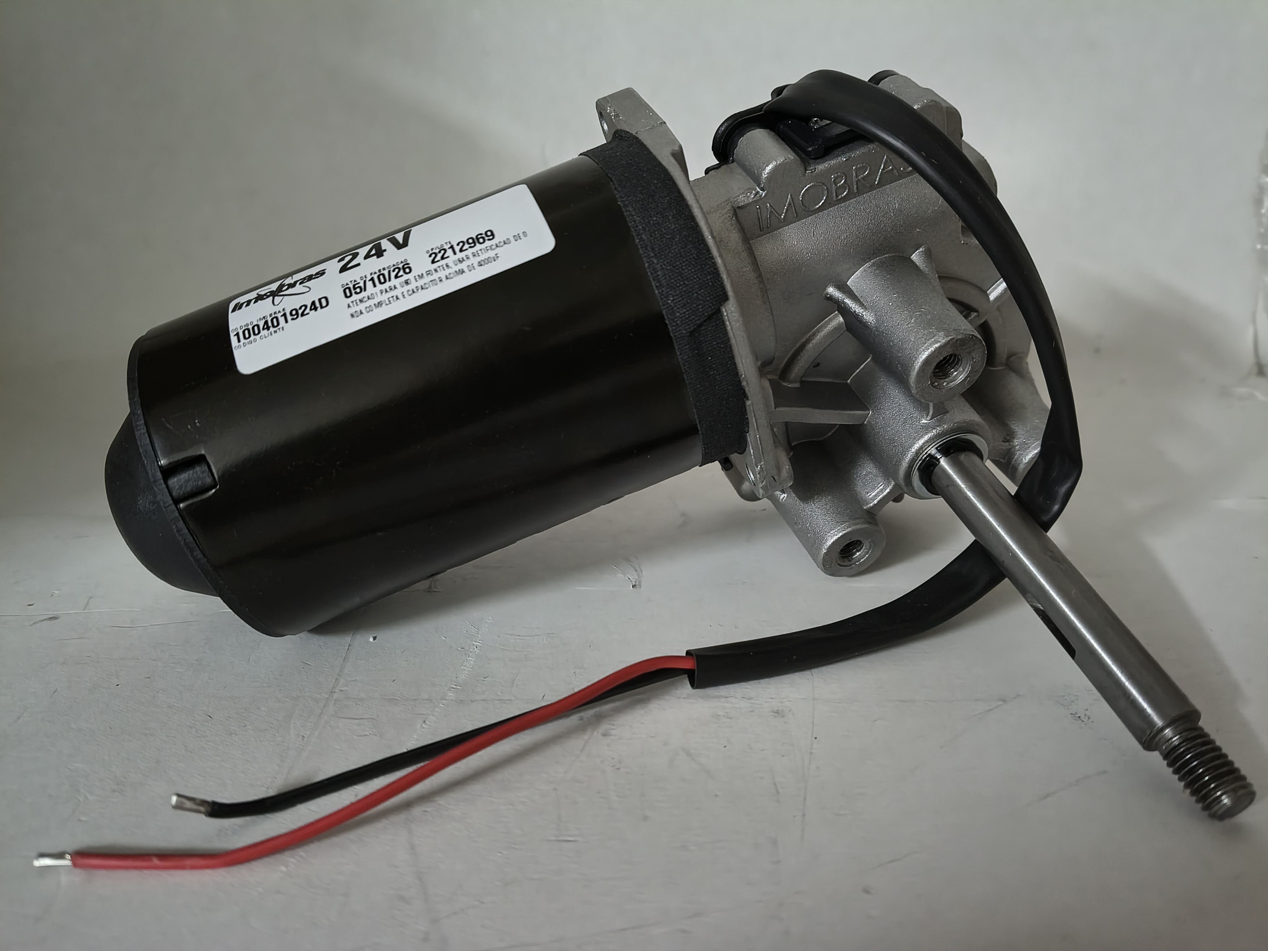 MOTOREDUTOR IMOBRAS 24VCC 33RPM EIXO LONGO  100401924 