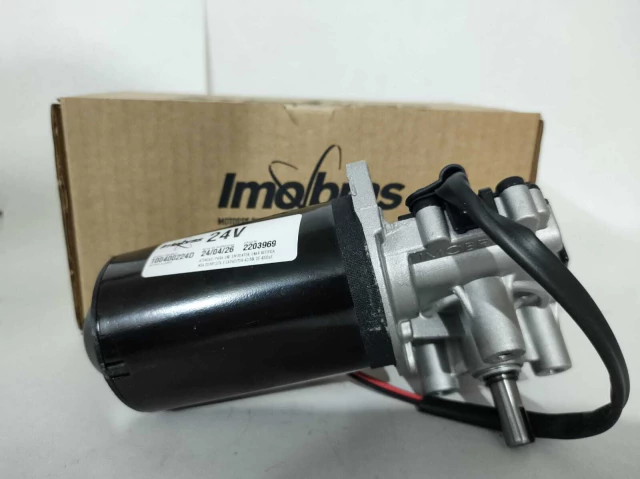 MOTOREDUTOR IMOBRAS 24V 33RPM CHAVETA 100400224 — imagem 2